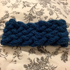The back of the finished headband